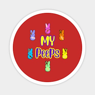 My Peeps Easter T-Shirt, cute bunnies Magnet